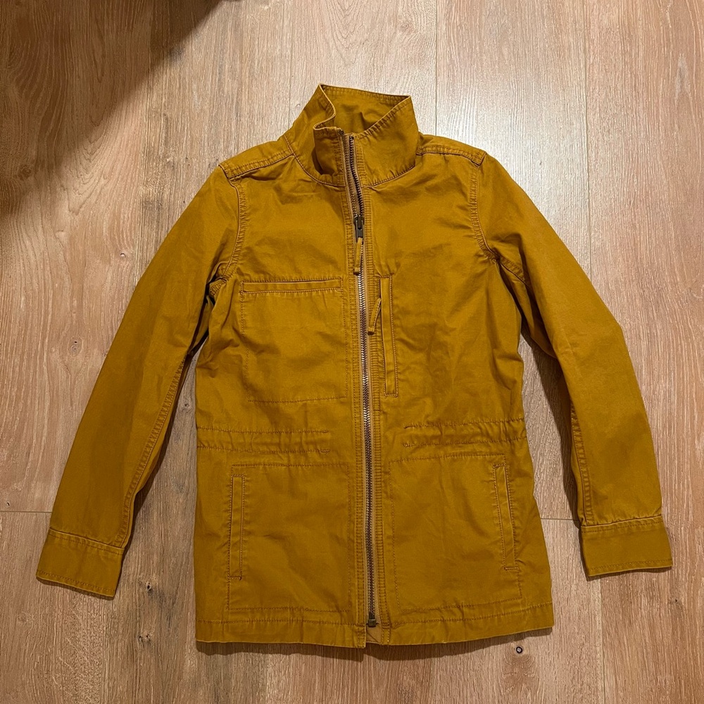New! $128 madewell utility 100% cotton jacket mustard yellow XS Nordstrom